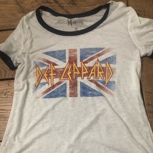Def Leppard Vintage Ringer Tee Medium